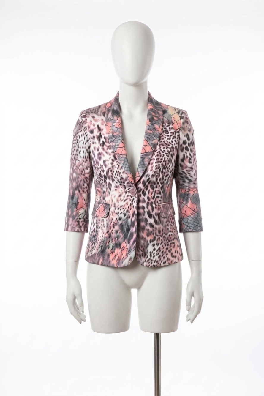 NEW ANGEL wild wanderlust blazer in cream/pink